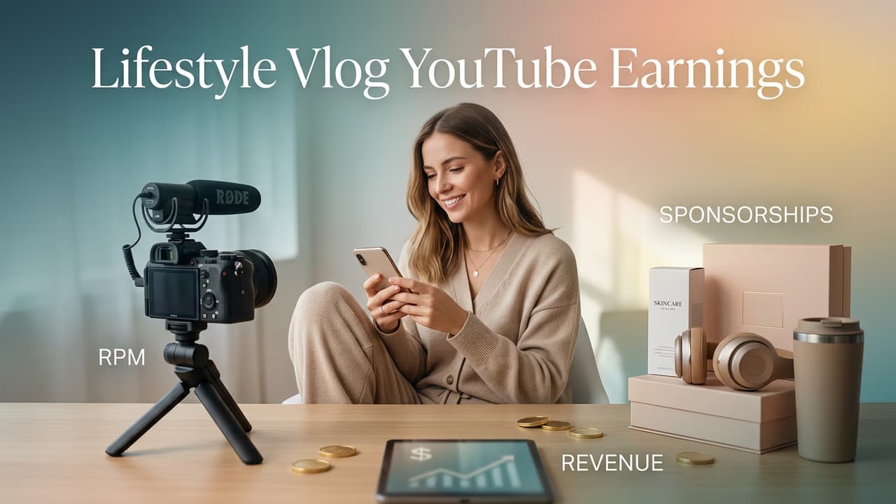 Lifestyle Vlog YouTube Earnings: RPM, Sponsorships, and What You Actually Make